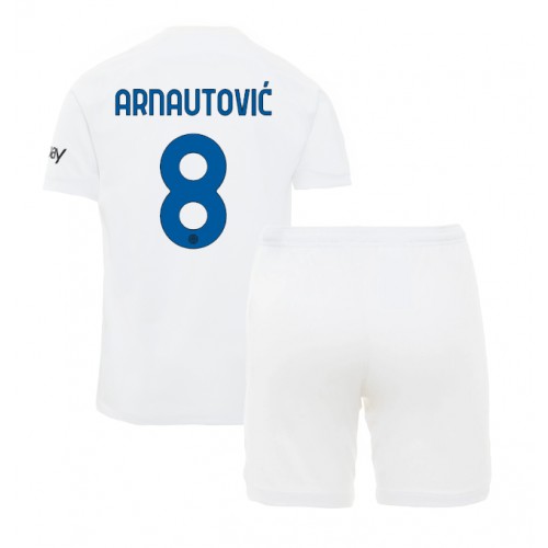 Inter Milan Marko Arnautovic #8 Gostujuci Dres za djecu 2023-24 Kratak Rukav (+ Kratke hlače)